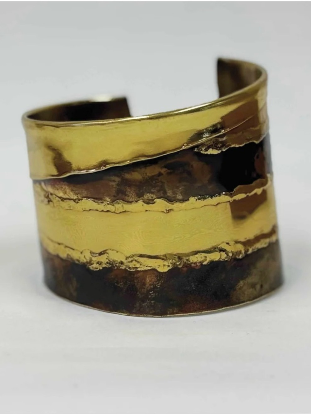 Cuff Brass and Copper - Strong Stripes